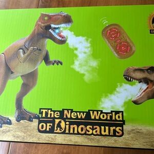 Dinosaur Realistic Walking Tyrannosaurus Rex RC Trex Toy w Roaring Spray ages 3+